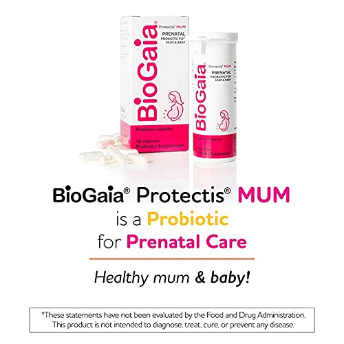 Biogaia Protectis Mum | A Prenatal Probiotic | Helpful For Mom & Baby | Support Baby's Developing Digestive & Immune Systems | Boosts Mom's Immune Defenses & Promotes Good Digestive Health | 30 Count #TOP1