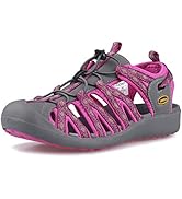 GRITION Frauen Athletisch Wandern Sandalen Geschlossene Zehe Wasser Schuhe Abenteuerlichen Outdoo...