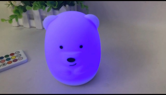 Image of Bear Night Lights for Kids, Bedside lamp for Children, Baby Nursery Light - Break Resistant /Eye Caring /Adjustable Brightness Color /Time Setting /Gifts for Kids Babies Boys Girls - Medium
