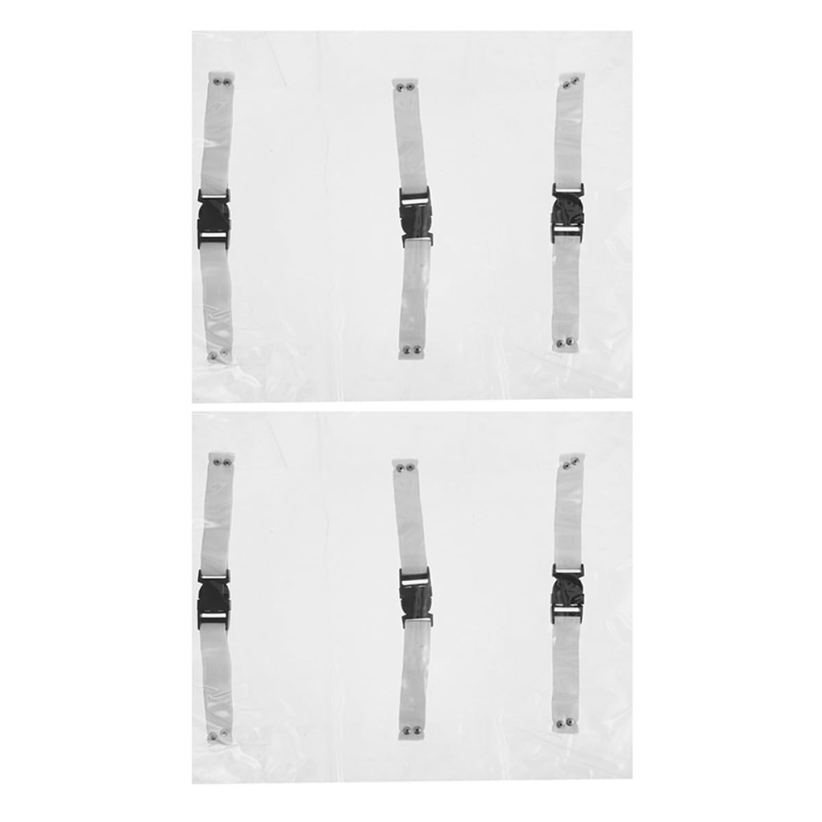 ABOOFAN Lot de 2 Coussinets Transparents en Pvc pour Pied de Chaise Dentaire avec Clips Solides, Résistants la Saleté, Protection Élégante pour Fauteuil Professionnel