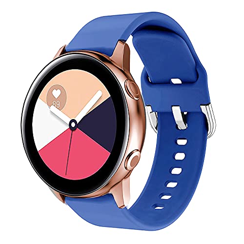 Image of ACM Watch Strap Silicone Belt 20mm Compatible with Inbase Urban Lyf Z Smartwatch Sports Hook Band Dark Blue