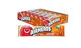 Airheads Candy, Orange Flavor, Individually Wrapped Full Size Bars, Taffy, Non Melting, Party, Pack