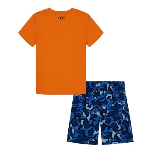 Image of Under Armour Boys' 2-piece Short Sleeve Graphic T-Shirt and Shorts Set, Lightweight & Breathable