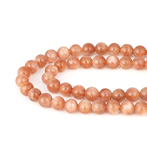 1 Strand Natural Sunstone Healing Gemstone 6 Mm Smooth Round Loose Stone Beads For Jewelry Craft Making 39 Cm|15 Inch #TOP11