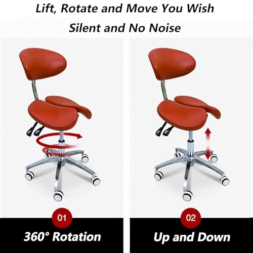 Chaise selle ergonomique tabouret roulettes dossier siège médical maison