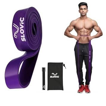 Slovic Resistance TPE Bands for Workout | Resistance Band Set | Exercise Band for Home Gym Fitness | Pull Up Band | Loop Band | Stretching Band | Gym Band for Men & Women | Heavy Duty Material