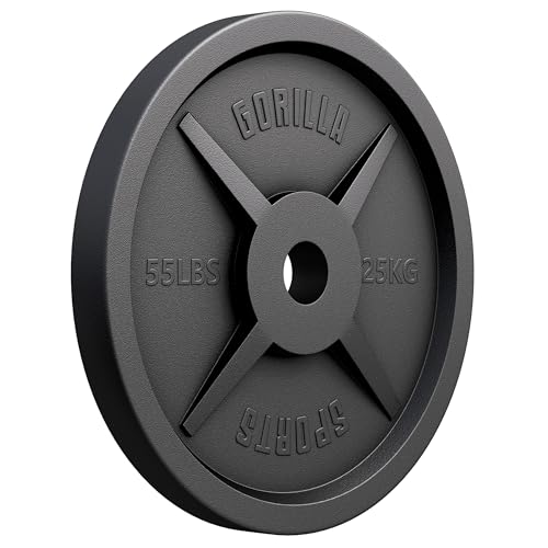 GORILLA SPORTS® Olympia Hantelscheiben - 1,25kg, 2,5kg, 5kg, 10kg, 15kg,...