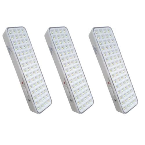 Kit 3 x Luminaria 60 leds 12V 24V pra central luz emergência