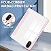 Gylint Case for Xiaomi Redmi Pad 2 11 inch 2025, Hybrid Slim Case Cover [Built-in Pencil Holder] Shockproof Cover with Clear Transparent Back Shell for Xiaomi Redmi Pad 2 Pink