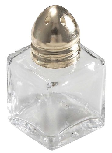 Winco 12-Piece Square Shaker with Brass Top, 1/2-Ounce