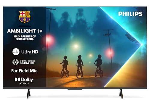 Philips Ambilight 65PUS8200 4K LED Smart TV - 65 Inch Display with Pixel Precise, Ultra HD, Titan OS Platform and Dolby Atmos Sound, Works with Alexa and Google Voice Assistant
