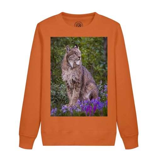 Sweat enfant lynx photo nature vêtement doux pour petits amoureux des animaux