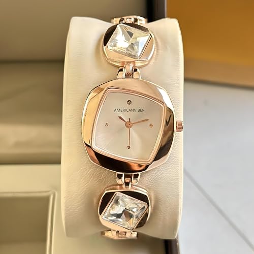 Image of AMERICANVIBER DRW0010027 Premium Watch Combo for All Occasions - Fancy & Elegant Design, Stylish Gift Set Analog Watch for Women