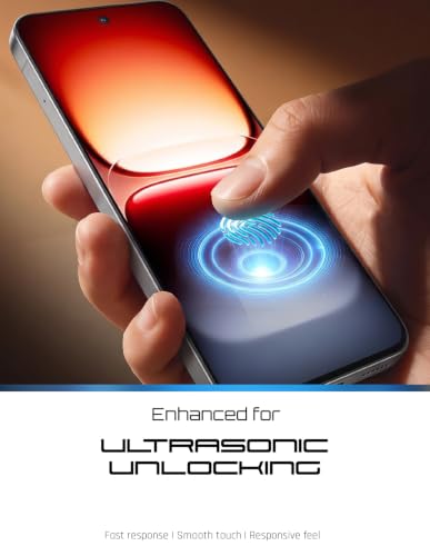 Image of Lensarmor EZ Fit Compatible with iQOO 15 Tempered Glass Screen Protector, 9H+, Military Grade, Ultrasonic Fingerprint Compatible, Easy Installation Tray, Re-Register Biometrics, HD Clear & Case Friendly