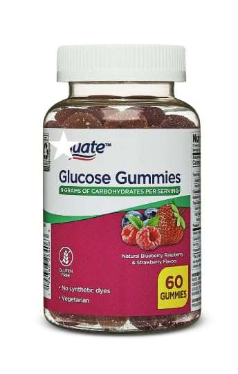 Glucose Gummies Fast-Acting Glucose Supplement for Low Blood Sugar Relief Berry Flavor 60 Count Pack1