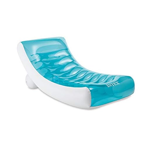 Intex Colchoneta Mecedora Hinchab.188X99C Brazaletes Y Flotadores, Adultos Unisex, Multicolor (Multicolor), Talla Única