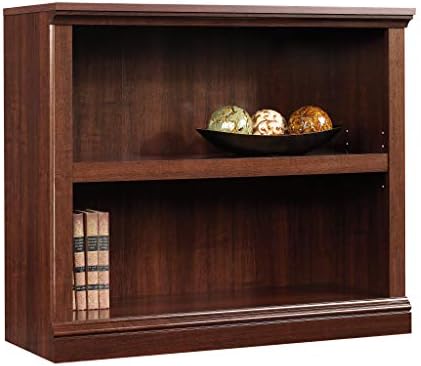 Sauder 2-Shelf Bookcase, Select Cherry finish