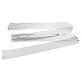 Abaodam Collar de Aluminio Creativo para Mujer Accesorio Brillante y Ligero Bufanda Metálica de Moda para Fiesta y Boda Diseño Sencillo y Cómodo Plata