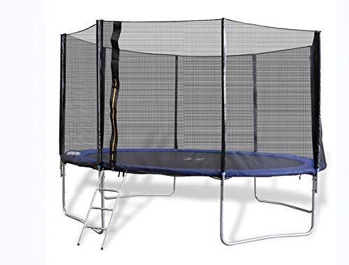 Trampolino elastico a esterno e interno per adulti e bambino, 305 cm+ 305 cm 366cm+ 430 cm con scaletta inclusa