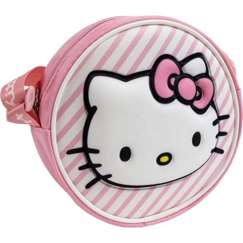CERDÁ LIFE'S LITTLE MOMENTS Bambine da 2 a 8 anni Design Colorato con Personaggi Animati, Borsa Hello Kitty Leggera e Spaziosa, Borsa 3D Unisex-Bambini e Ragazzi, M