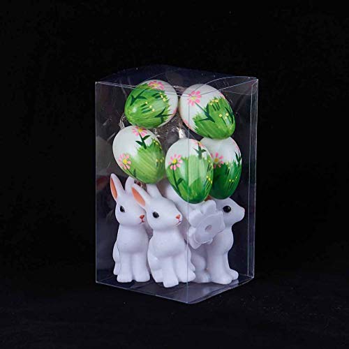 LEDMOMO Uovo di Pasqua, coniglio di Pasqua, luce