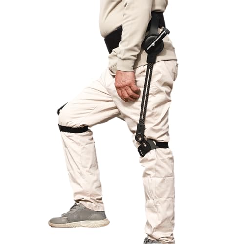 FXNFXLA Bionic Power Walking Aid, Exoskeleton Assistance for Walking, Stroke Hemiplegia Lower Limb Training Device, 3 Level Adjustable Strength, for Elderly People with Limited Mobility