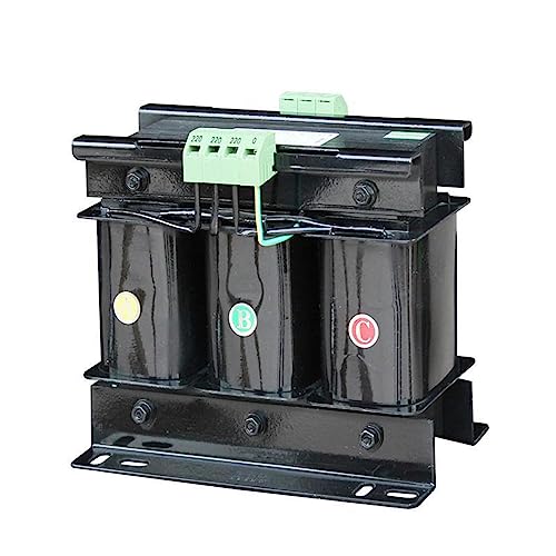 Transformador Seco Trifásico 500VA,Transformador de Aislamiento 380/360/460/480V a 220/200V Transformador de Control de Servicio Pesado