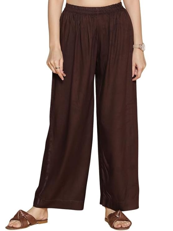 Image of Ultra Soft Premium Rayon Cotton Palazzo for Women and Girls, Regular Size, 15 Colours, Available in L, XL, 2XL, 3XL
