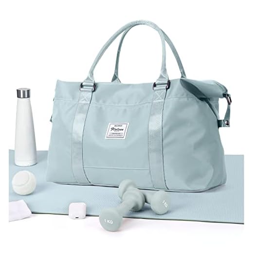 Bolsas de viaje para mujer, bolsa de deporte para gimnasio, bolsa de deporte para entrenamiento, bolsa de hombro para computadora portátil de 15.6 pulgadas, Azul / Patchwork, Moda