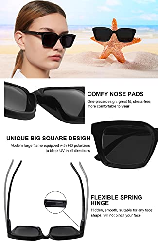 MARE AZZURO Oversized Polarized Sunglasses Women Men Driving Fishing Sports Sun Glasses UV400 Protection Party Beach Sunnies4