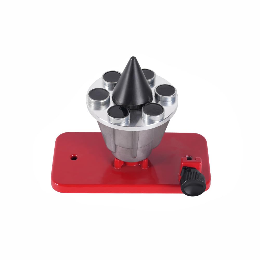 SagaSave Equilibrador de cuchillas para cortacésped, balanceador de cuchillas de montaje en pared, equilibrio preciso, herramienta de equilibrio de cuchillas para cortacésped