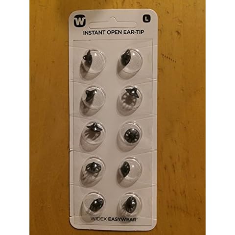 Widex Instant Open Ear Tip Size L Pack of 10 for Ex Headphones Cover