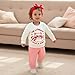 LIOMENGZI Toddler Baby Girl Fall Outfit Funny Girl Letter Pullover Sweatshirt Pant Set Infant Clothes 6 12 18 Months 2T 3T (Cat, 12-18 Months)