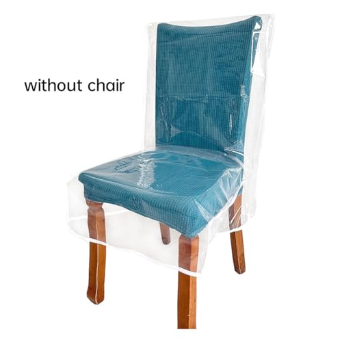 Housses de Chaise en Plastique Imperméables et Protectrices Transparentes - 6