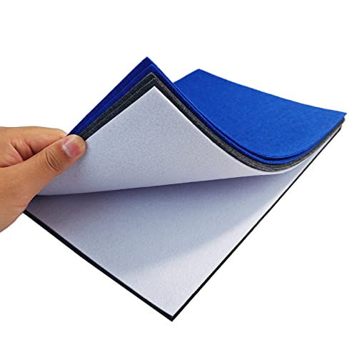 Image of Jtnohx Stiff Felt, 2mm Thick Felt Sheets for Crafts, 8 inchx12 inch Hard Felt Fabric Squares 8Pcs for DIY Projects (Black White Grey Blue)