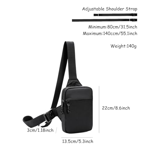Mini Sling Bag for Men and Women, Small Crossbody Bag Waterproof Casual Phone Chest Bag for Gifting Hiking Traveling2
