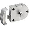 Rockwood 602.26D Cast Brass Gate Latch, 2-3/8 Width x 2 Height, 2-3/4 Strike Width x 2 Strike Length, Satin Clear Coated Finish