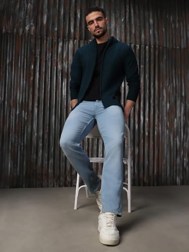 Image of High Star Men Acrylic Knitted Regular fit Highneck Full Sleeves Sweaters 28
