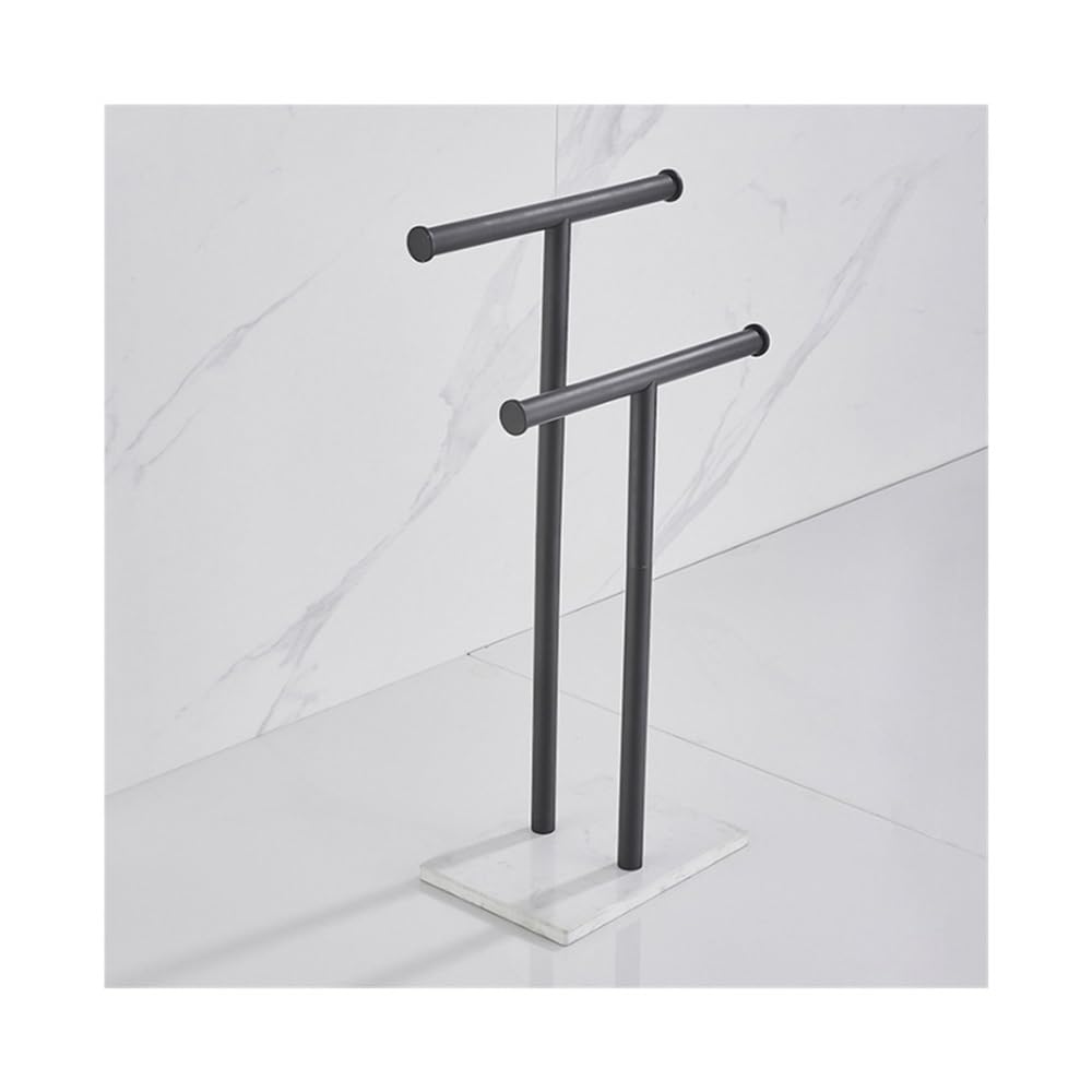 Toalleros para baño de diseño exclusivo con base de mármol natural en negro