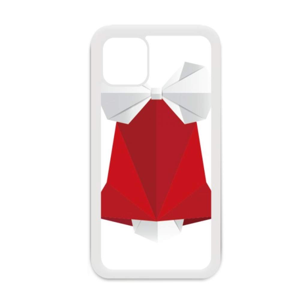 Coque iPhone 12 Pro Max origami blanc protection design abstrait Noël