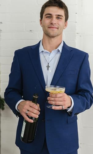 Boston Bay Diamonds Men's Pendant Necklace in 316L Stainless Steel Cross on 24” Chain, Choice of Style4