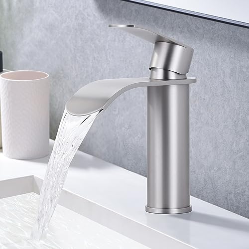Grosofi Wasserhahn Bad, Waschtischarmatur mit Brause für Bad