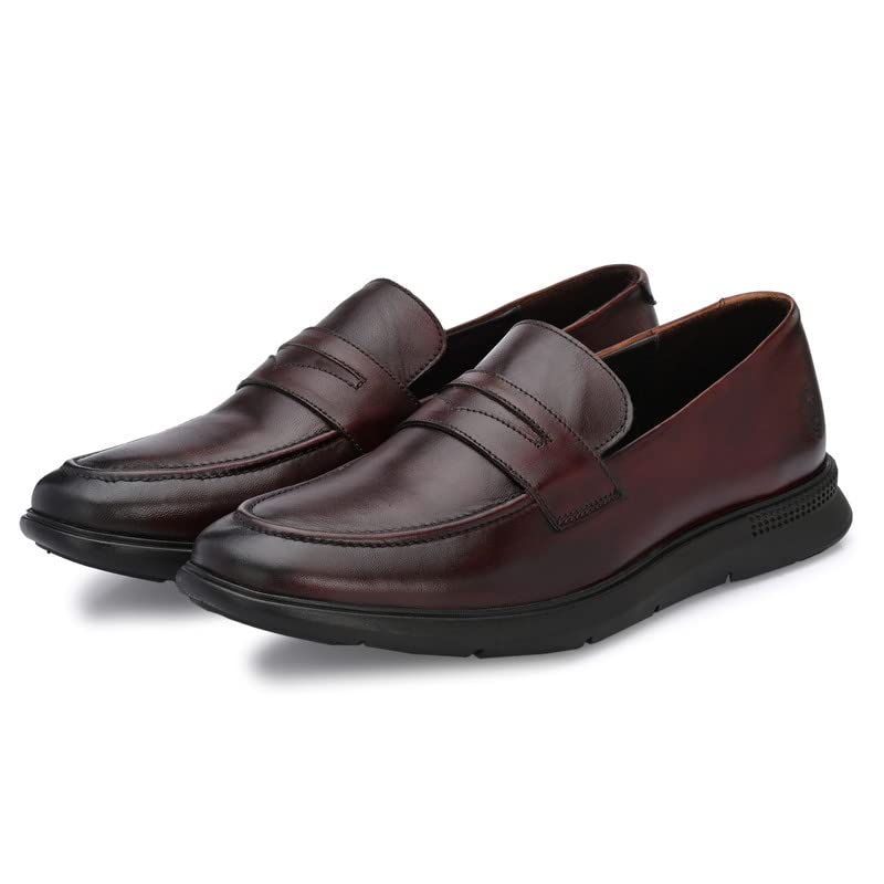 Legwork Men's Leather Loafer Shoes for Men and Boys 4 413E9KZWFAL