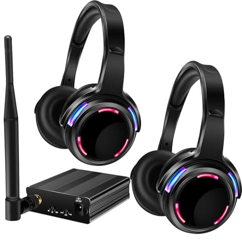 AYVVPII Professional Silent Disco LED Wireless Headphones...