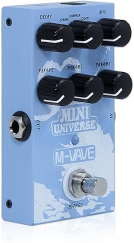 M-VAVE Guitar Pedal Reverb Innovation Unique Sound 9 Reverb Effects Universe Pedals Pure Digital