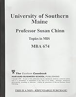 Topics in MIS: MBA 674 (University of Southern Maine) 0840010214 Book Cover