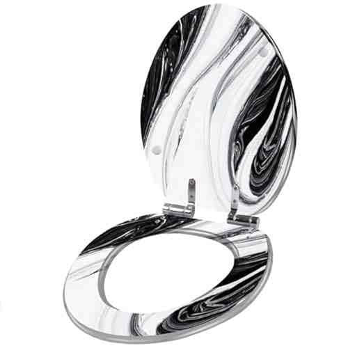 便座ソフトクローズ、 樹脂製トイレシート ソフトクローズ コンフォートアーク 43x36cm 穴間隔10-20cm マルチカラー U/V/O型トイレ用(Style 7)