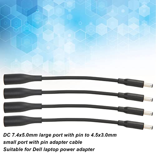 Conector de 7,4 x 5,0 mm a 4,5 x 3,0 mm con clavija reforzada y cable de alimentación de repuesto 2