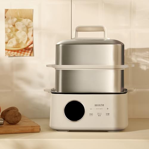 蒸し器 電気蒸し器 BelleLife スチームクッカー...
