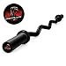 GOPLUS Olympic EZ Curl Bar for Strength Training, 47'' Solid Steel Barbell Weight Lifting Bar, Home Gym Equipment with Black Manganese Phosphate, Copper Sleeve & Bearing Connection (Black)